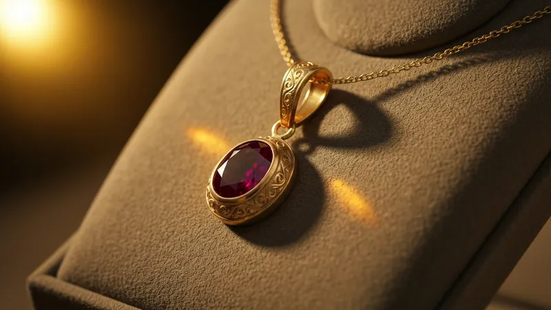 La montée des pendentifs rubis personnalisés
