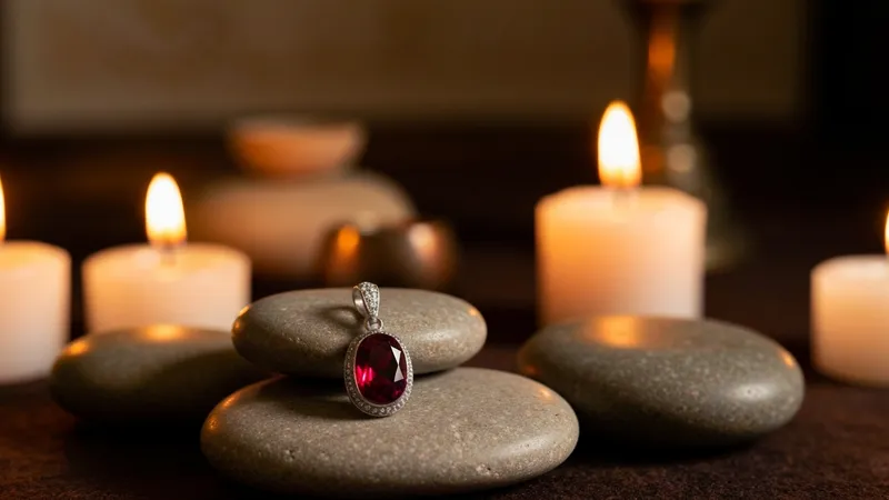 Le rubis en méditation : un support spirituel