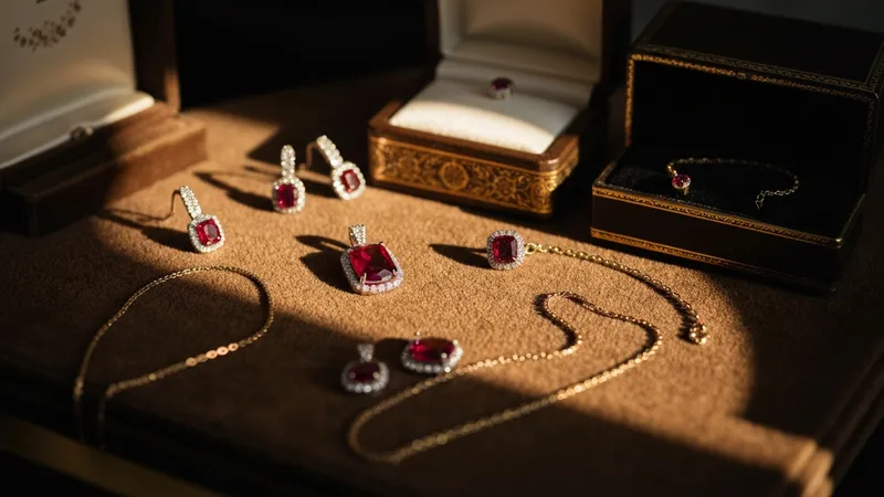 Les accessoires complémentaires aux pendentifs rubis