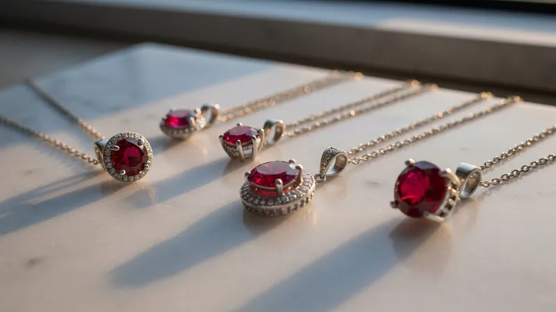 Les styles de pendentifs rubis populaires aujourd'hui