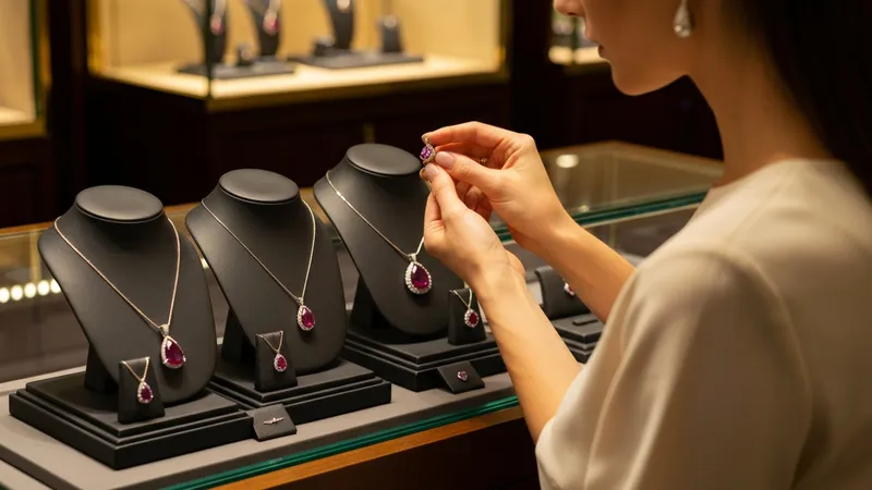 Les types de pendentifs rubis