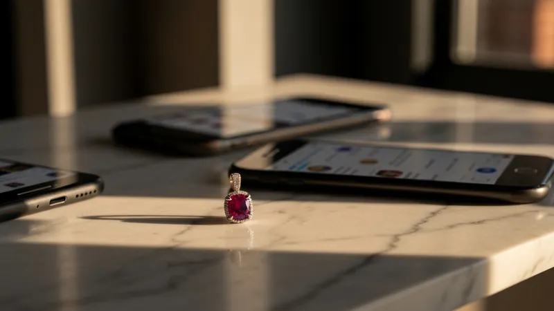 L'impact des réseaux sociaux sur les tendances de bijoux rubis