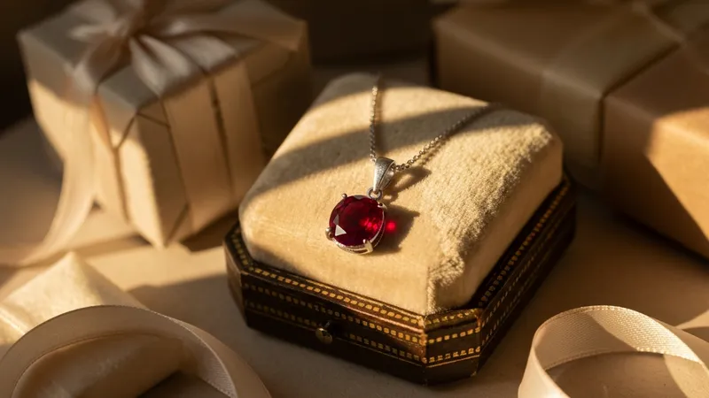 Pendentif rubis comme cadeau : à qui offrir ?