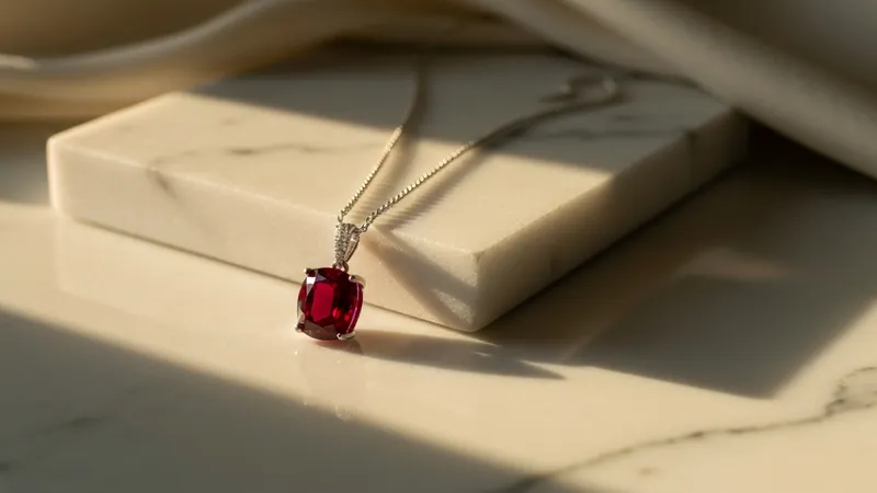 Pendentif rubis moderne : tendances actuelles