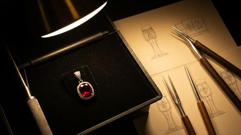 Pendentif rubis sur mesure : création unique