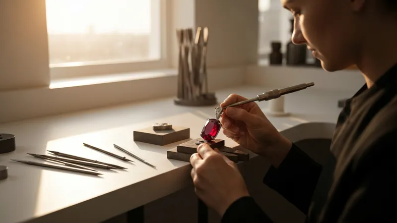 Pendentifs rubis artisanaux : savoir-faire exceptionnel